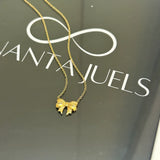 Bow necklace