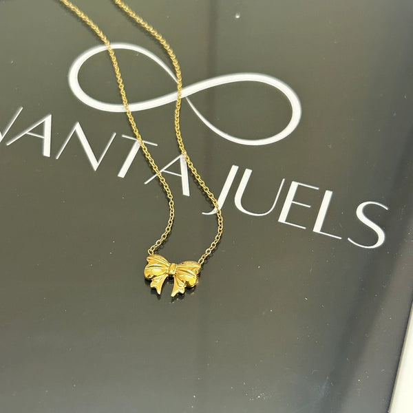 Bow necklace