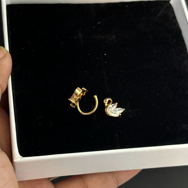 Swan ear cuff