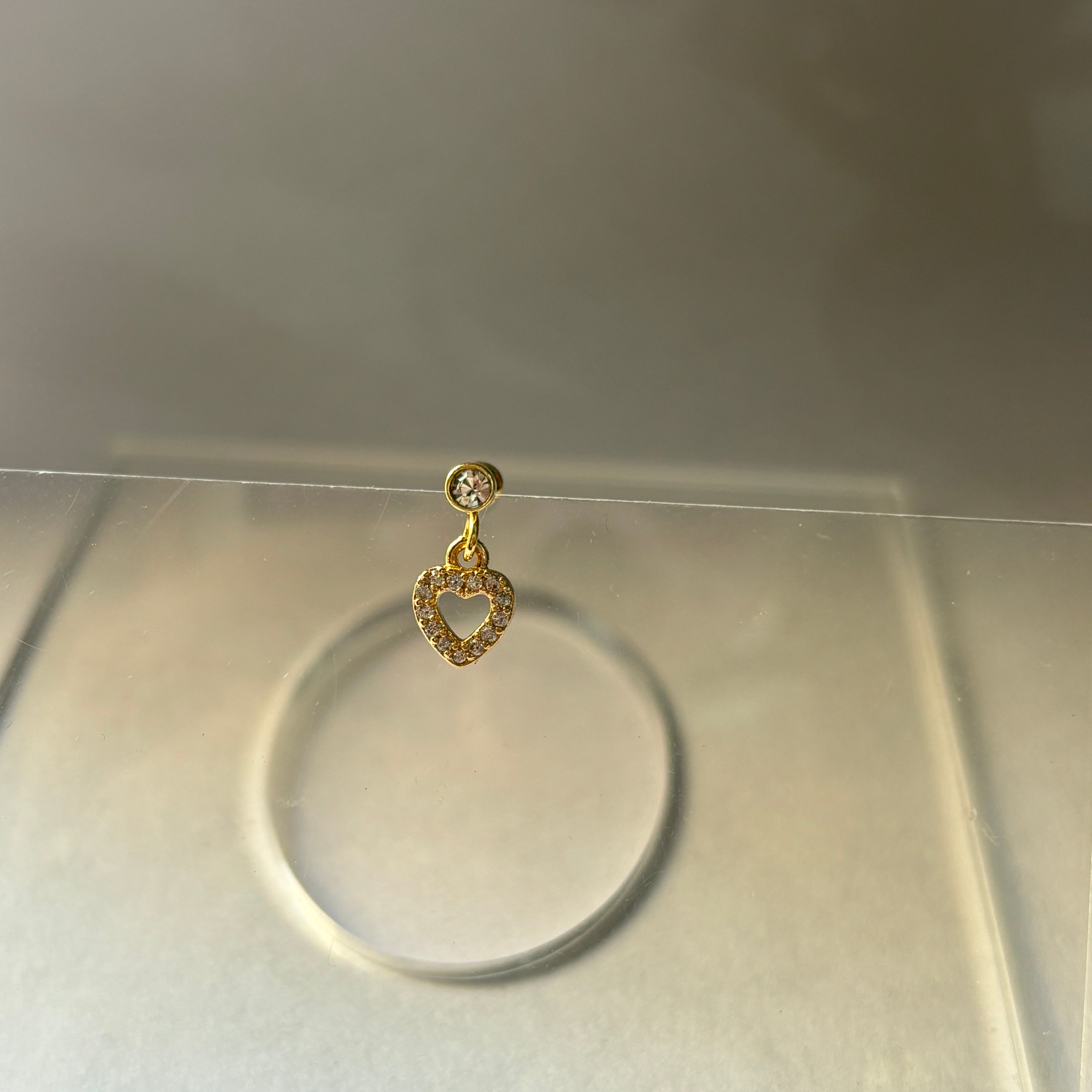Heart studs (ball screw) single piece