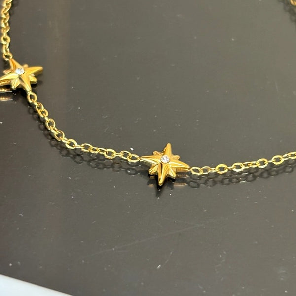 Minimal Star chain bracelet
