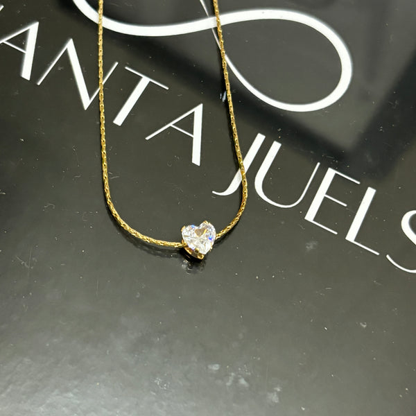 Heart viti necklace