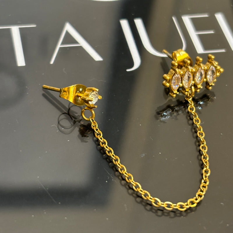 Anvi Double piercing earrings (1 pcs)