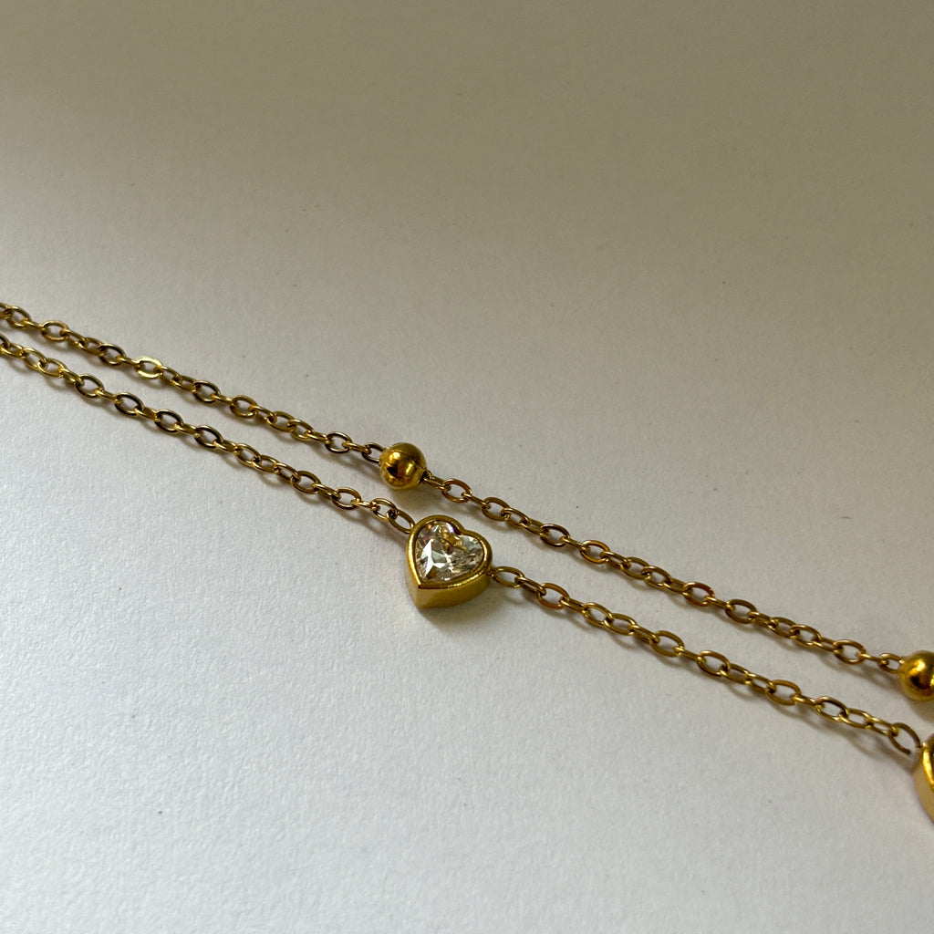 Bella heart chain bracelet