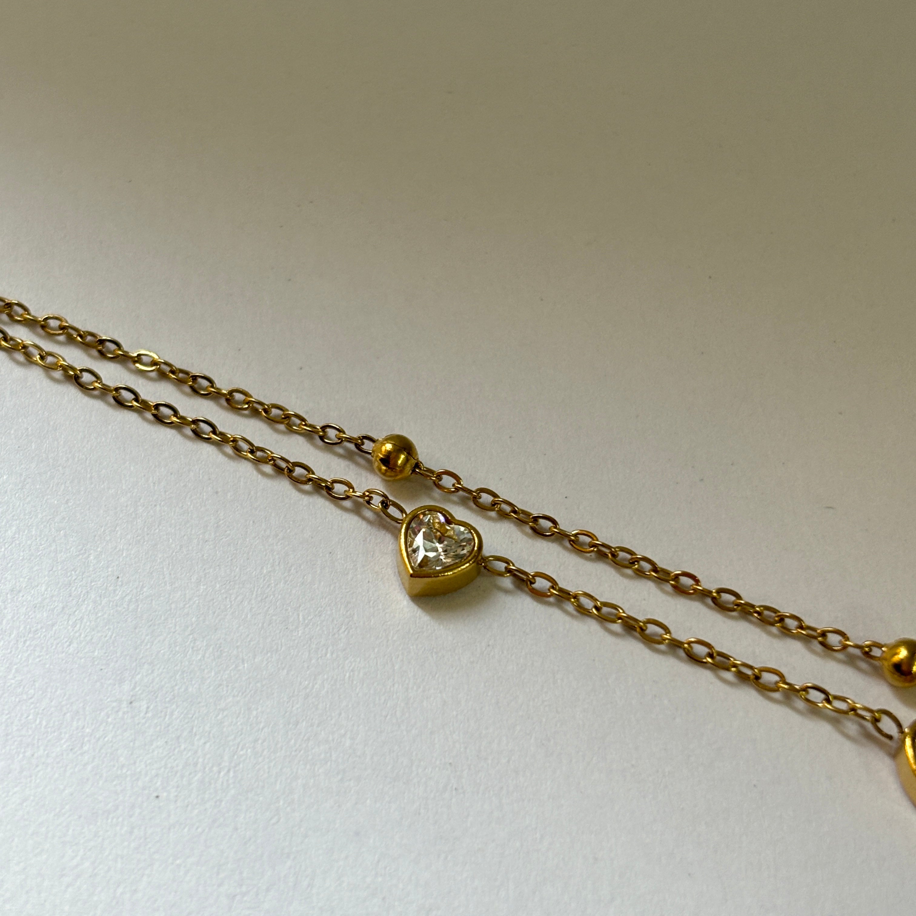 Bella heart chain bracelet