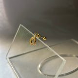 Elegant circle studs (ball screw) single piece