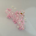 Pearl  Floral claw clip