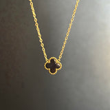 Reversible floral necklace