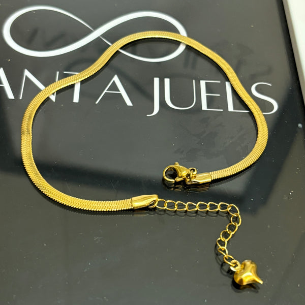 Snake chain anklet