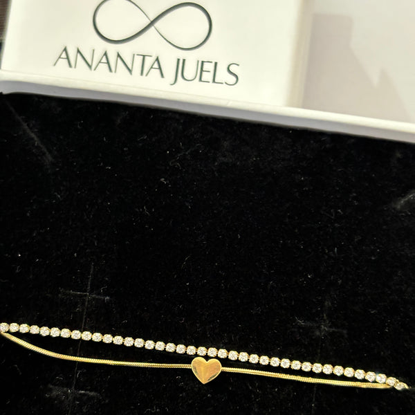 Mini amore tennis bracelet