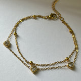 Bella heart chain bracelet