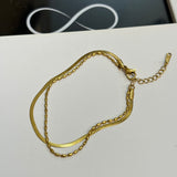 Dual chain bracelet