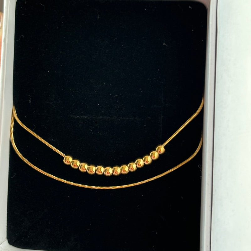 Double layer anklet
