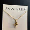 Cute teddy necklace