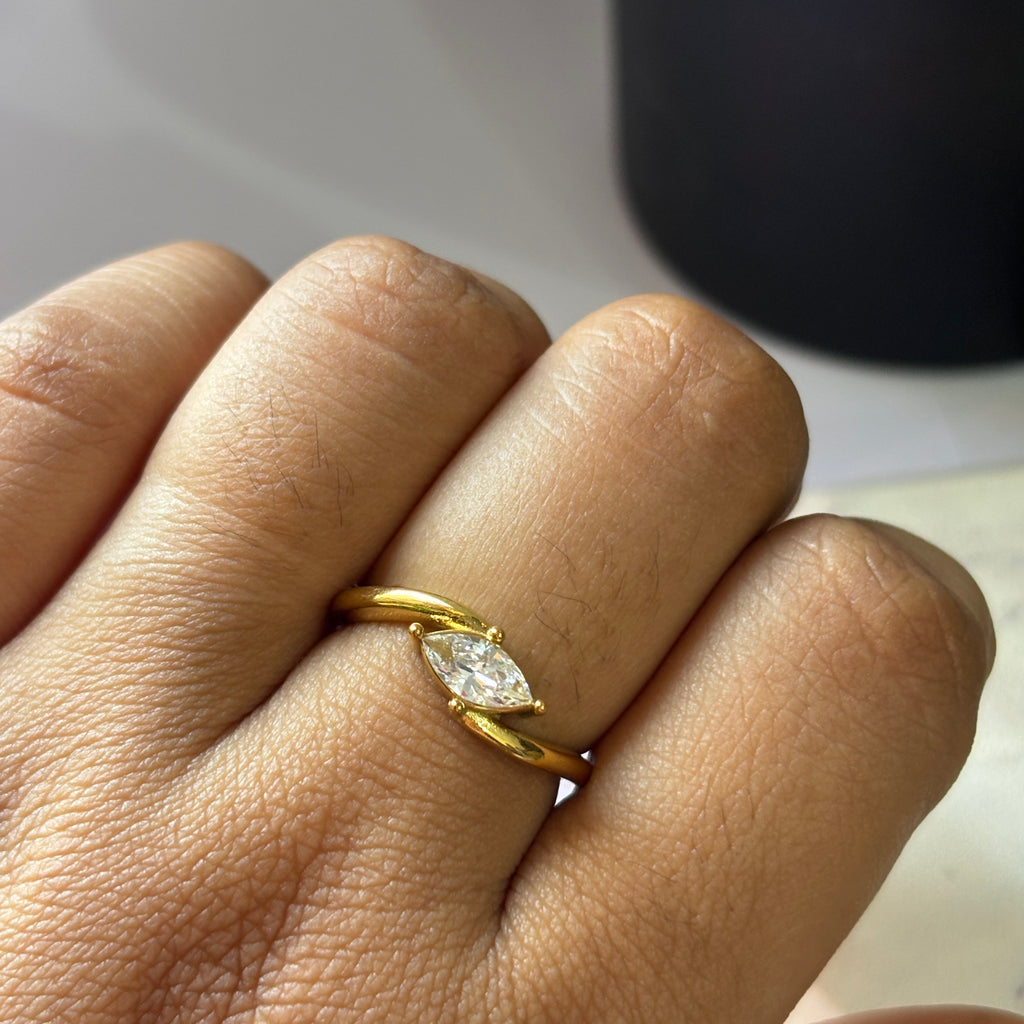 Marquise ring