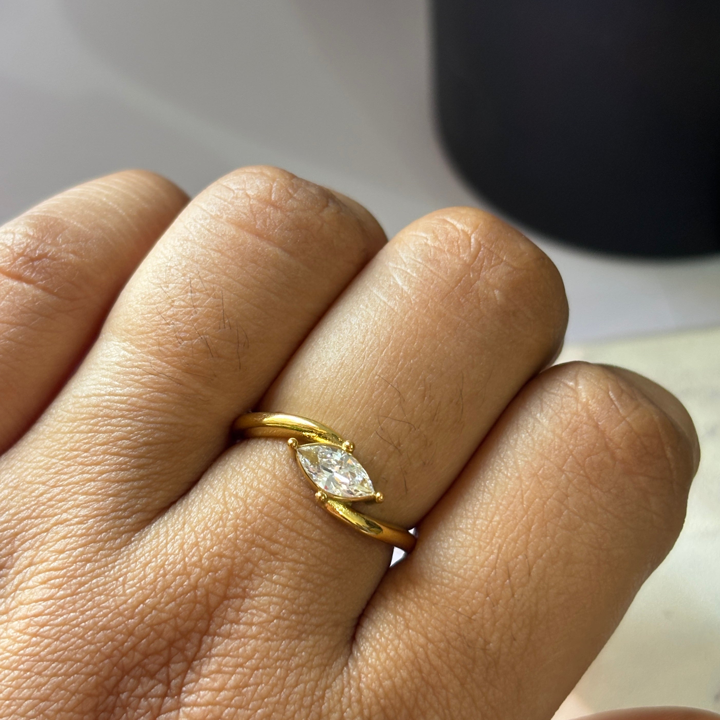 Marquise ring