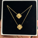 single stone floral necklace