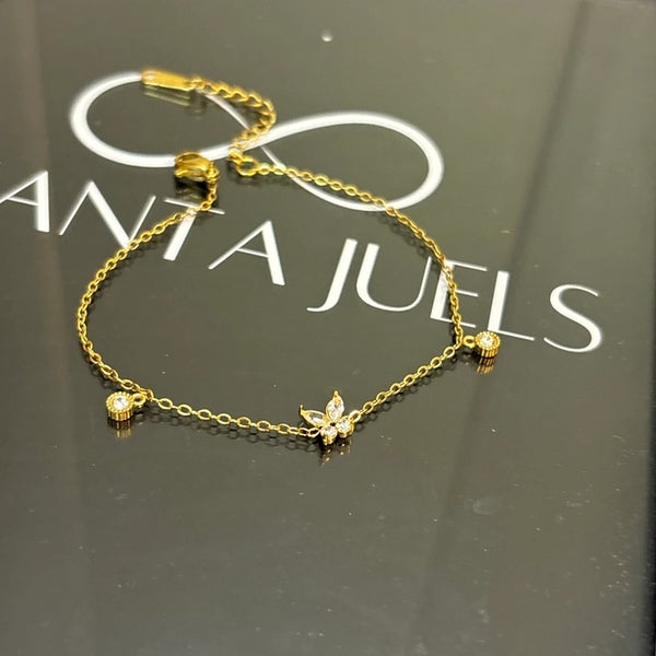 Butterfly chain bracelet