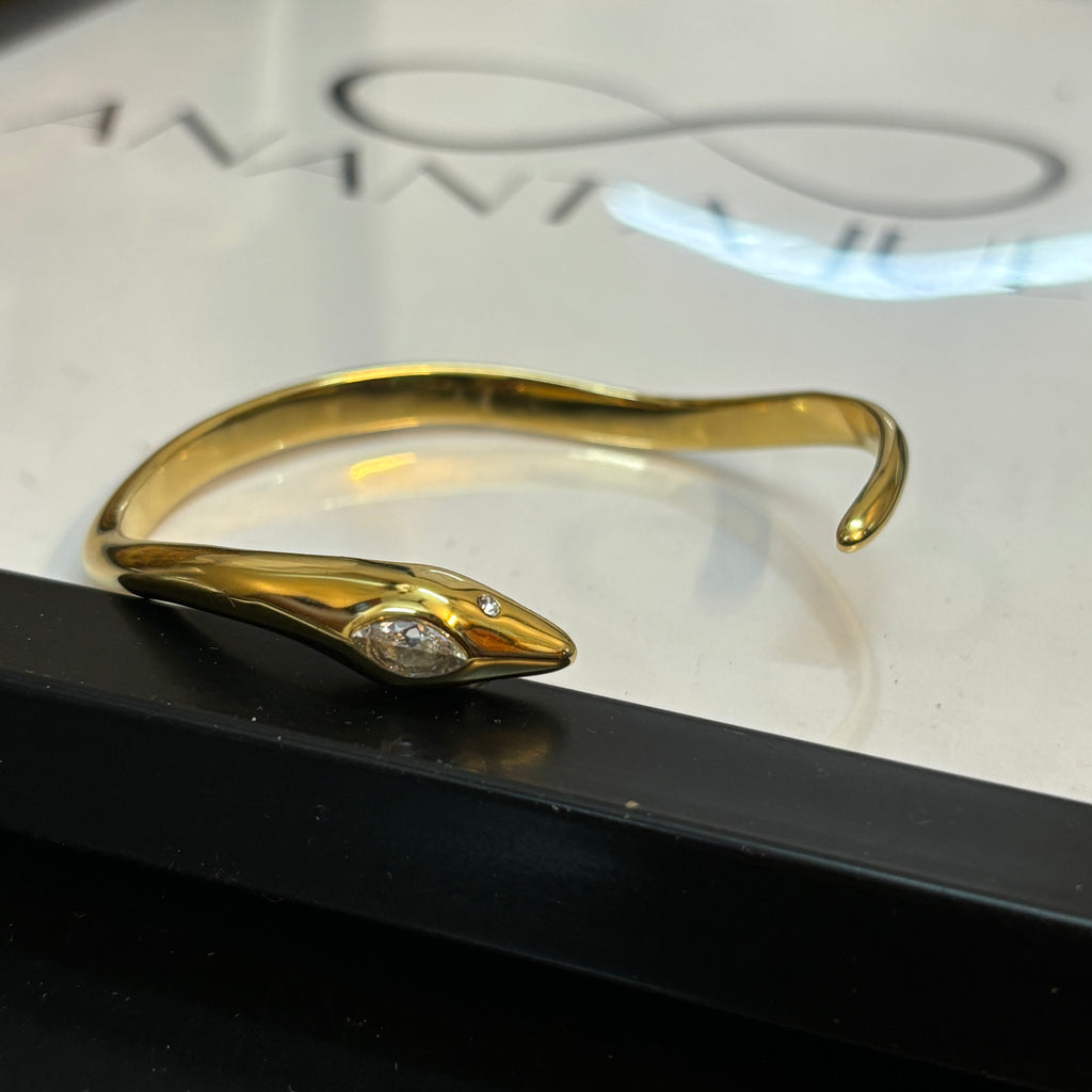 Snake cuff bracelet