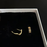Link chain hoops (rose gold)