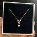 Pearl butterfly necklace