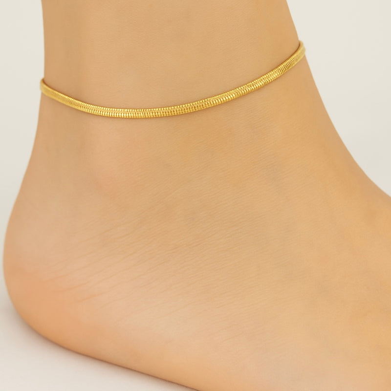 Snake chain anklet