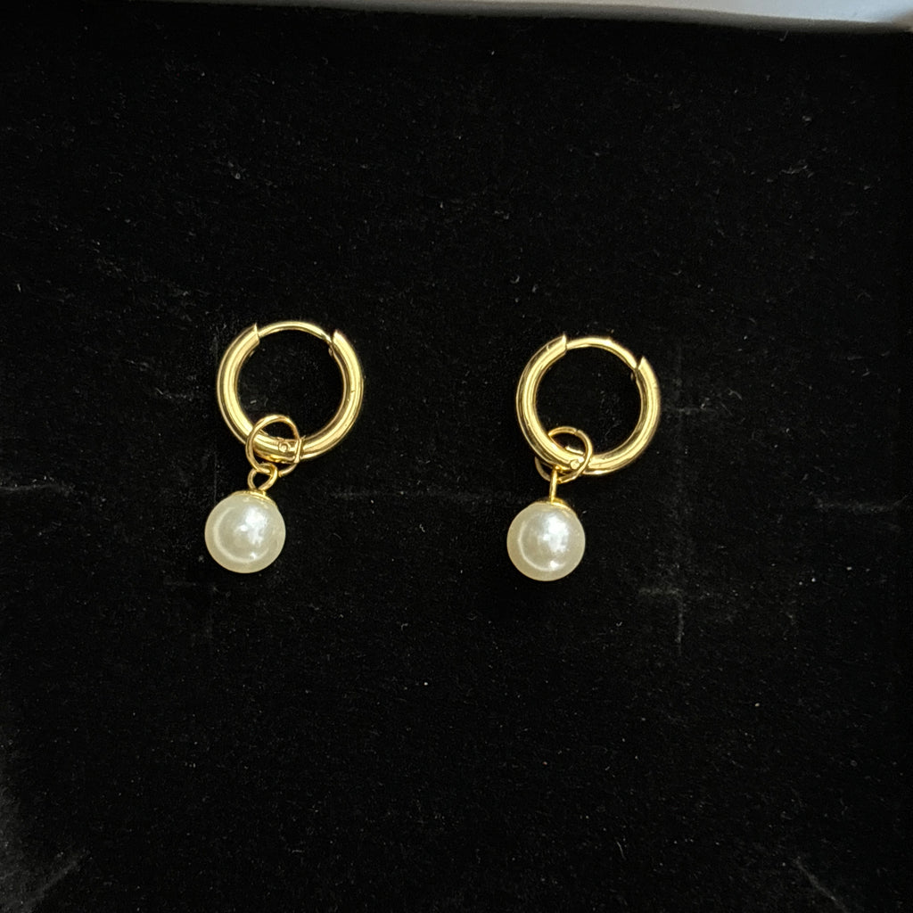 Heart 2 in 1 earrings