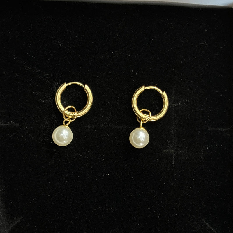 Heart 2 in 1 earrings