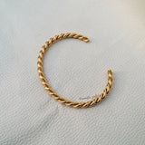 Twisted cuff bracelet