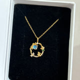 Rabbit moon necklace