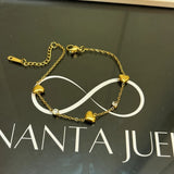Heart chain bracelet