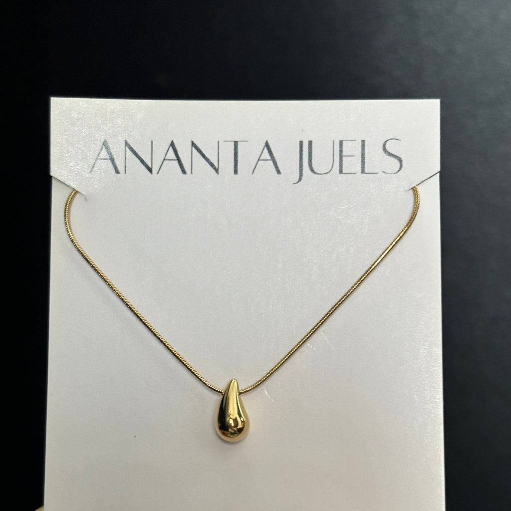 Water drop necklace