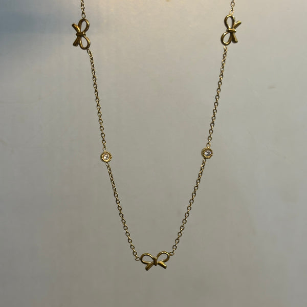 Bella bow necklace