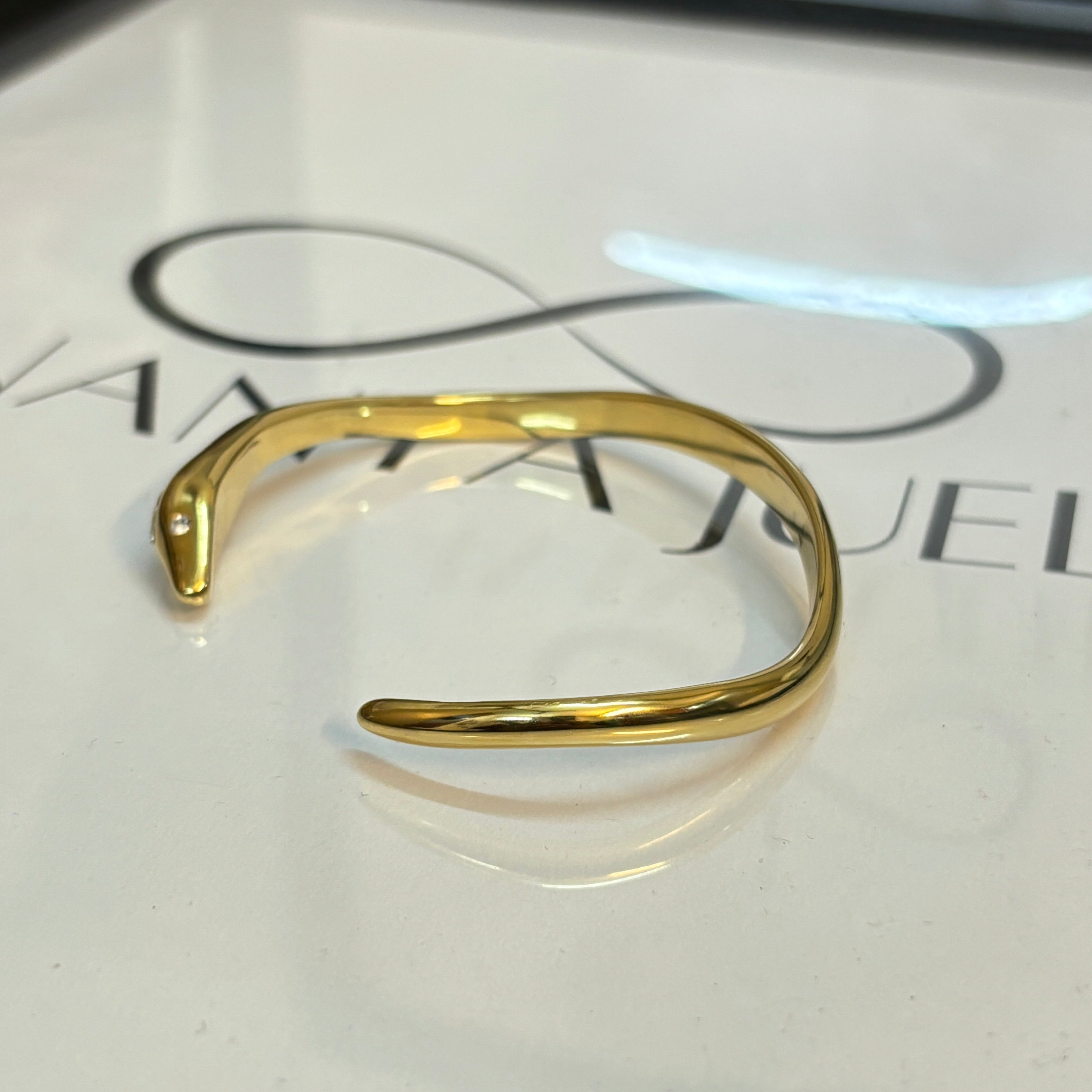 Snake cuff bracelet