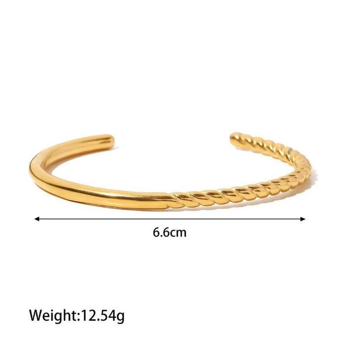 Half twisted cuff Bracelet