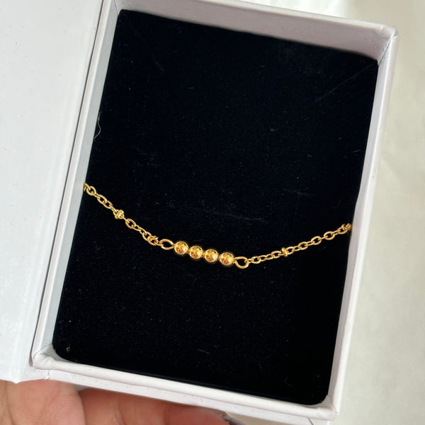 Beaded anklet