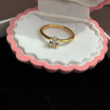 Oval Solitaire ring