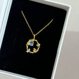 Rabbit moon necklace