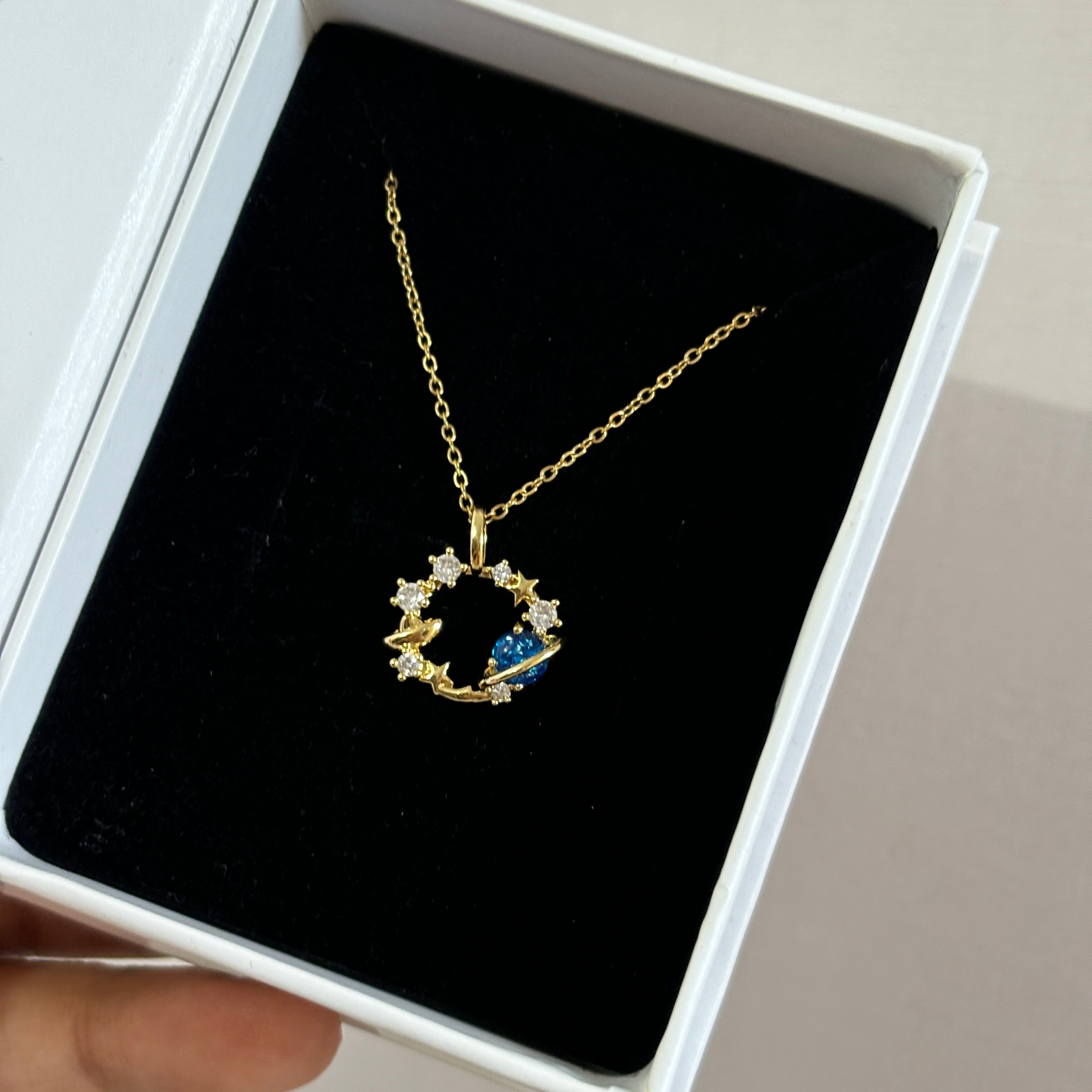 Saturn necklace
