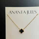 Reversible floral necklace