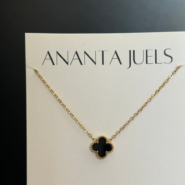 Reversible floral necklace