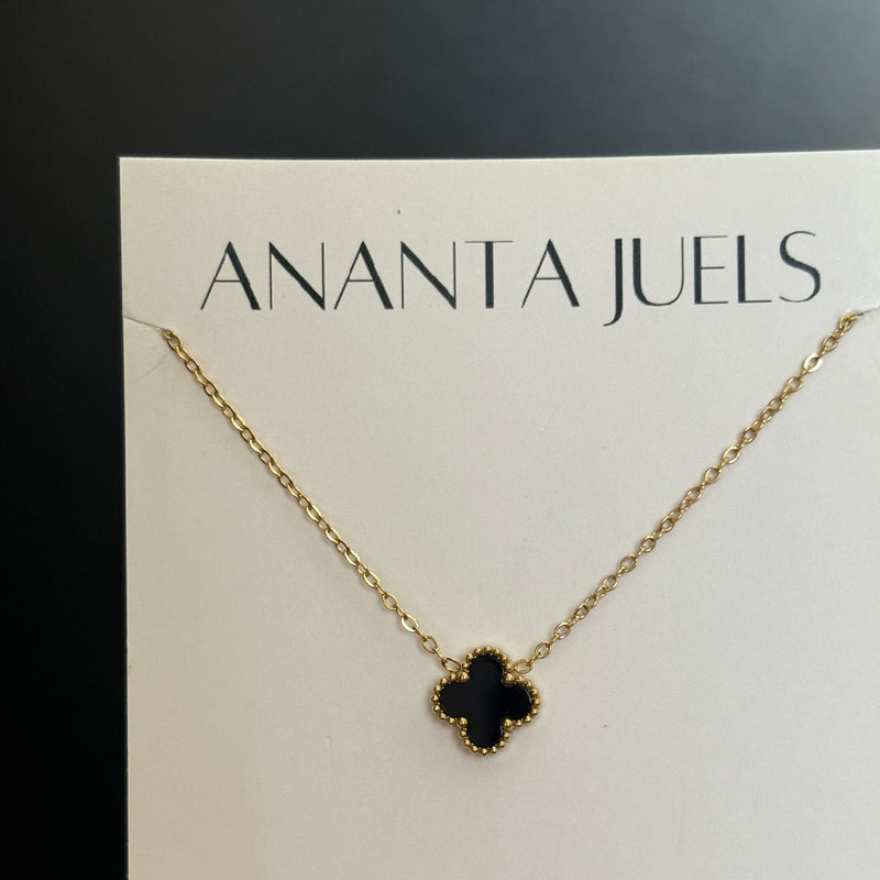 Reversible floral necklace