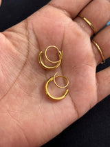 Plain Double twist hoops (no second piercing)