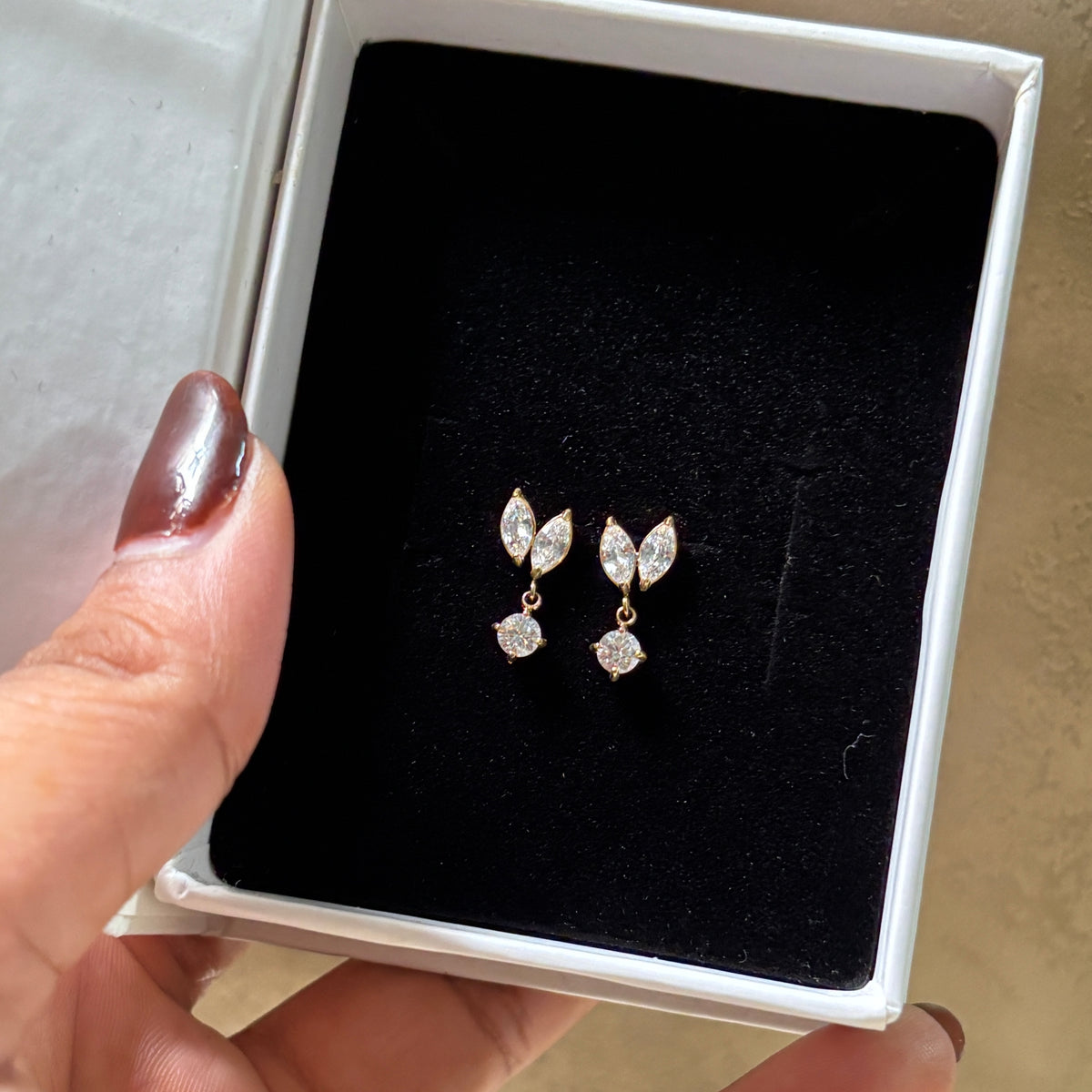 Marquise earrings