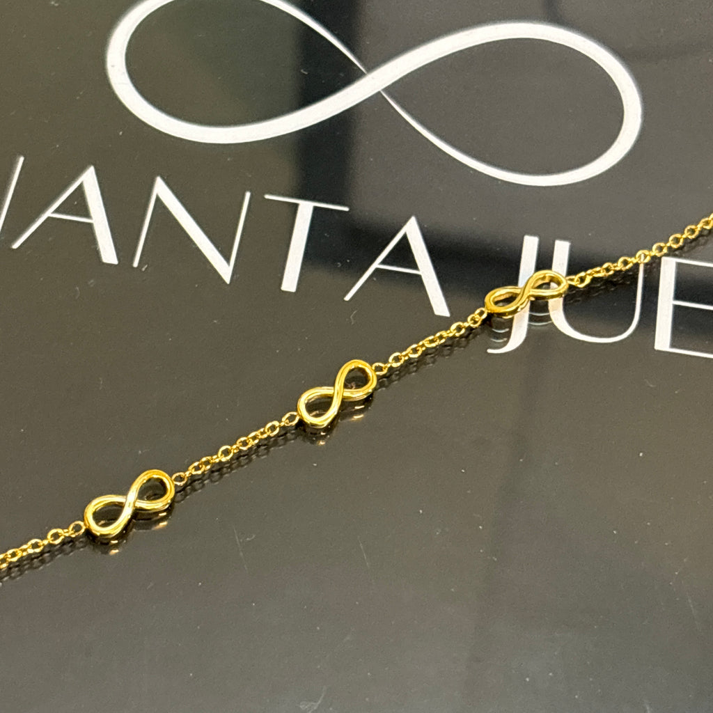 Infinity chain bracelet