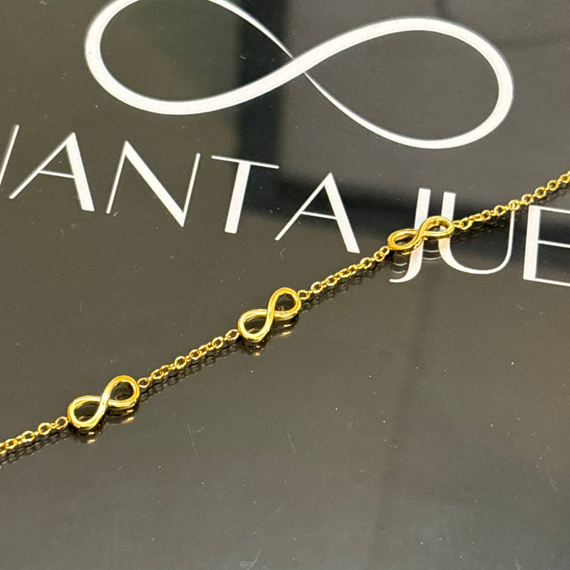 Infinity chain bracelet
