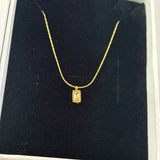 Tiny rectangular necklace