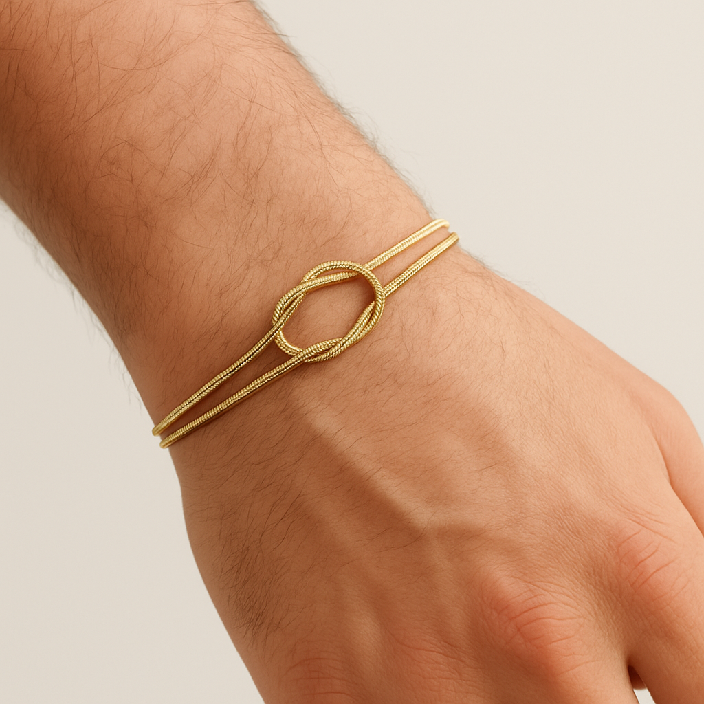Unisex Knot chain bracelet