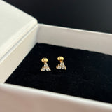 Dainty studs 2.0 (brass)