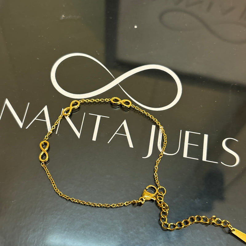 Infinity chain bracelet